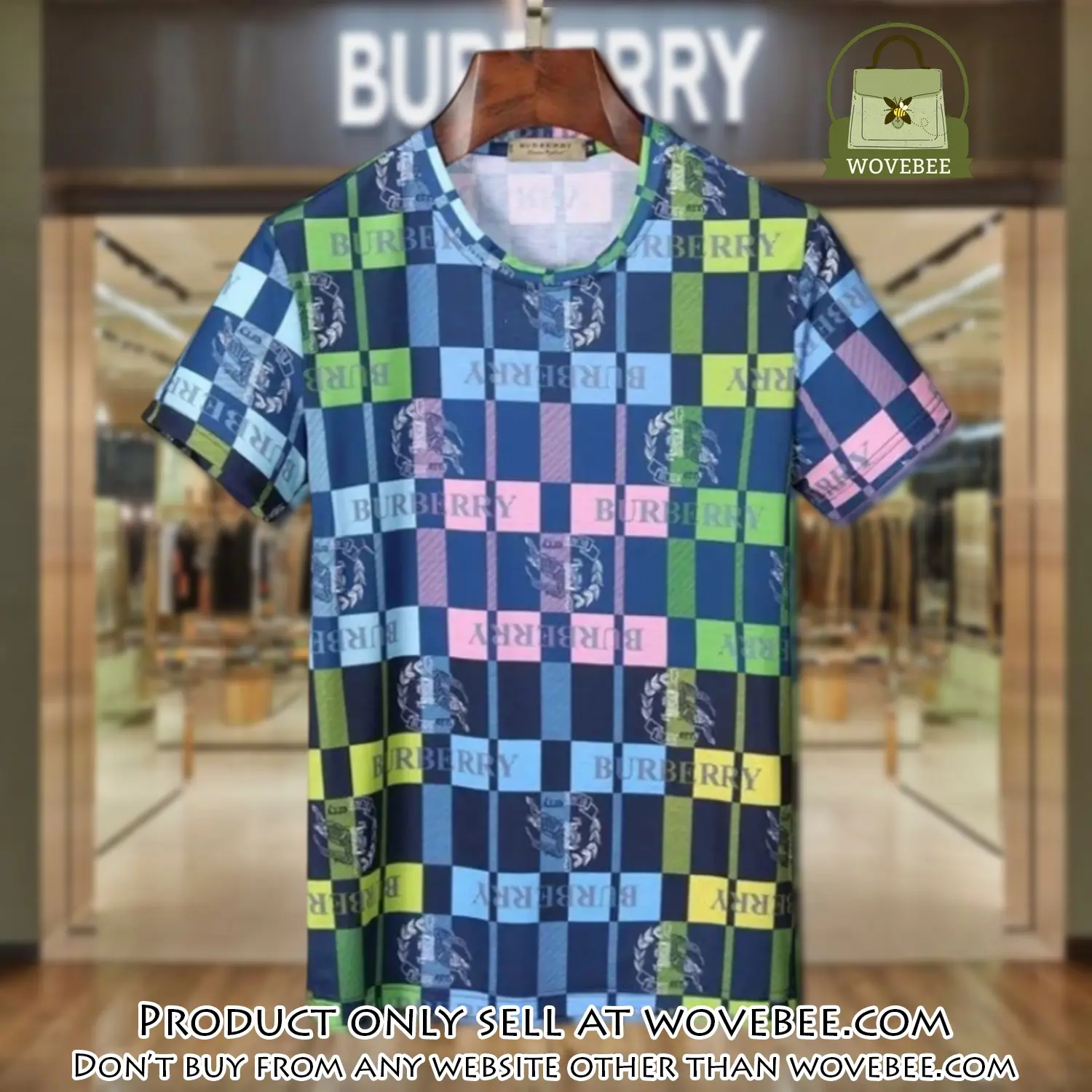 Burberry multicolor black luxury brand unisex tshirt outfit for men women wvb0241622